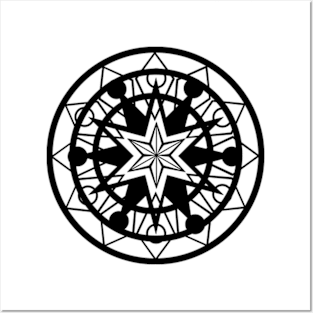 Star mandala Posters and Art